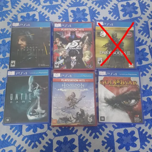 jogos de PS4 mídia física