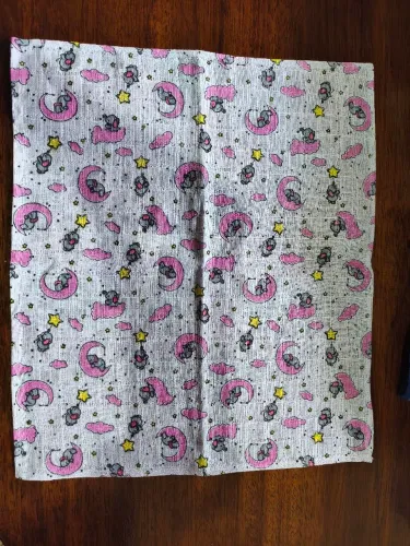 Kit com 5 Toalhinhas de boca para bebê - estampa menino ou menina