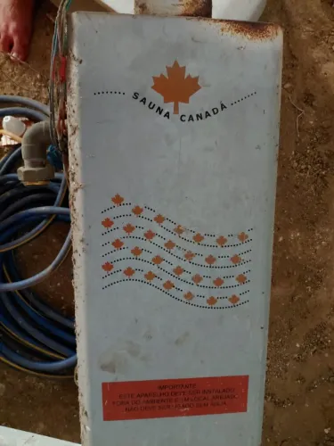 Sauna canadense a gas