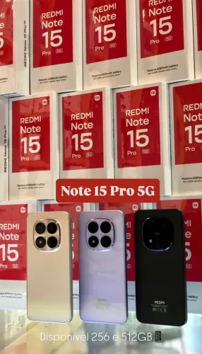 Celular Redmi Note 15 Pro 5G 512GB 08GB RAM Preto Roxo Lacrado 