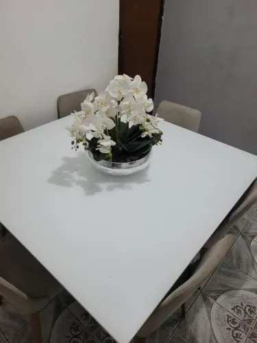 Mesa de Jantar Elegante 6 cadeiras