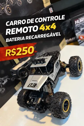 Carrinho de controle bateria Recarregável 4x4
