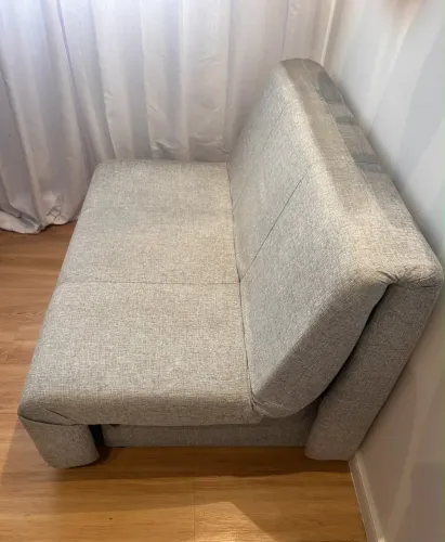 SOFÁ-CAMA 2 LUGARES BOYD Cinza Claro