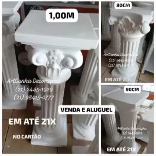 Pilastras de Gesso