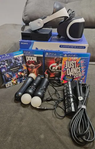 PSVR Ps4/Ps5 + 3 Controles PSMove + Camera  + Games
