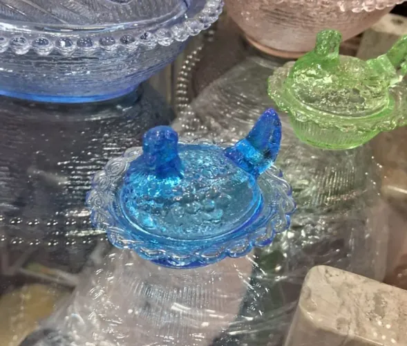 2 raras Galinhas Mantegueiras em Miniatura 7x5.