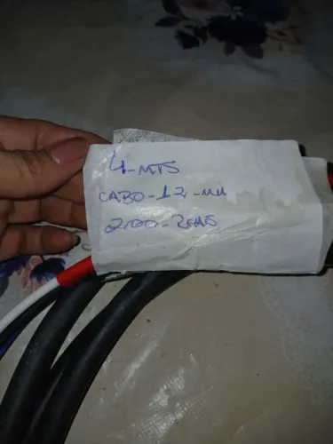 Cabo de bateria 12mm 4 metros