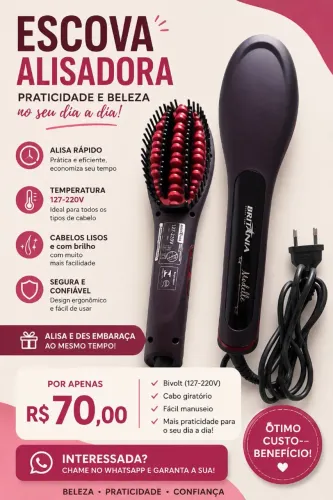 Escova alisadora