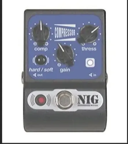 Pedal Compressor Análogo NIG Pocket PCM Guitarra Preto