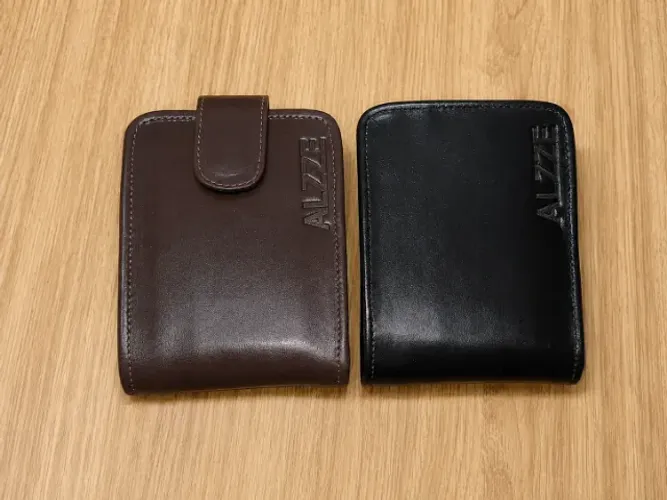 Carteira Masculina Couro Legítimo ALZZE - Dia dos Pais ?