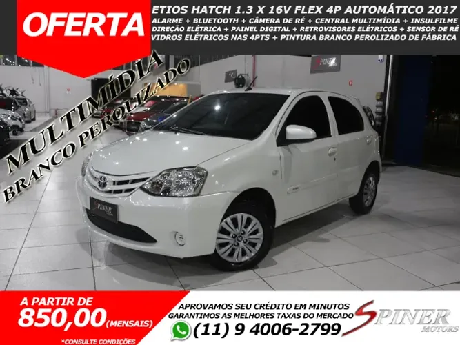 Toyota Etios X 1.3 Flex 16V 5P Aut. 2017