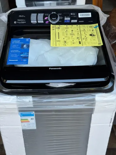 Máquina de Lavar Panasonic 15kg Titânio 127v