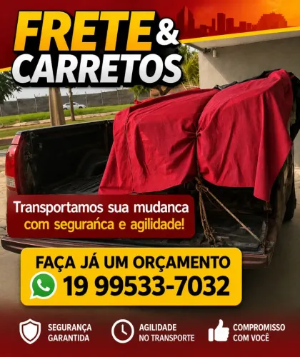 Frete, carreto e descartes