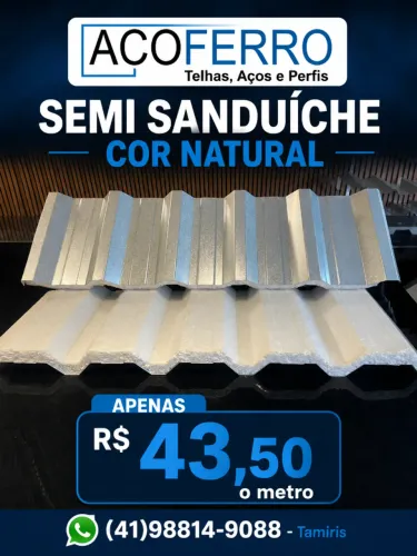 telha semi sanduiche