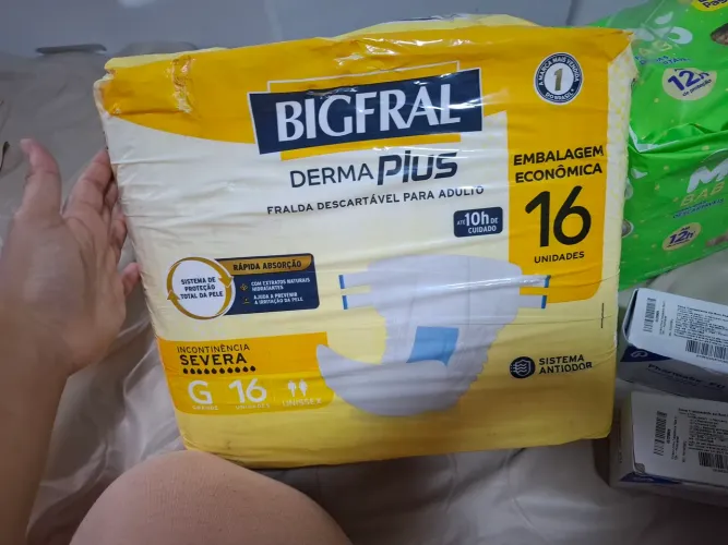 Fralda descartáveis para adulto