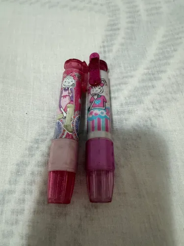 Combo 2 canetas borracha rara e antiga