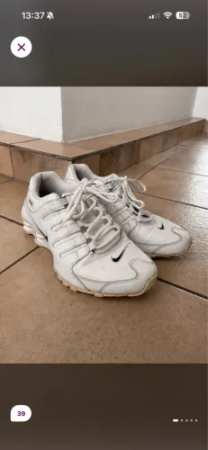nike shox branco 39