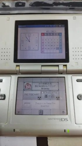 Nintendo Ds Phat Prata Original Caneta r4 Jpn