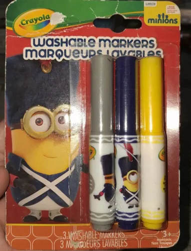 Kit 3 Cartelas Canetinhas Minions Importadas Novas
