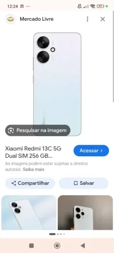 Celular xiami 13C 5g branco 