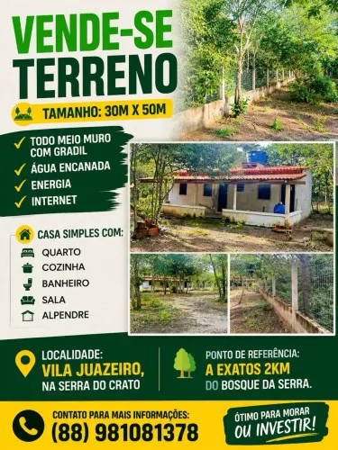 VENDO SÍTIO NA SERRA DO CRATO