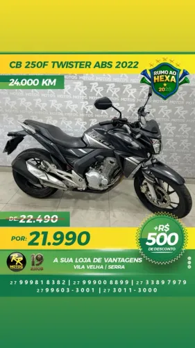 Moto Honda CB 250F TWISTER ABS 2022