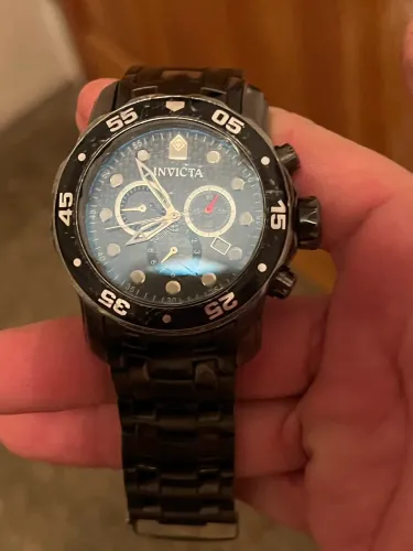 Relógio invicta pro driver  black serie especial 