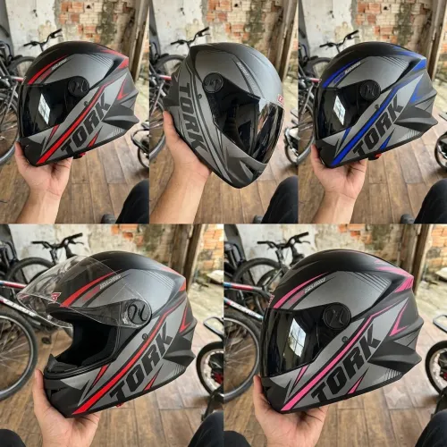 Capacete Aerodinâmico Fechado Urbano Fumê ou Cristal
