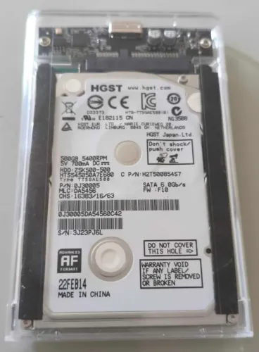 HD 500Gb 5400 RPM