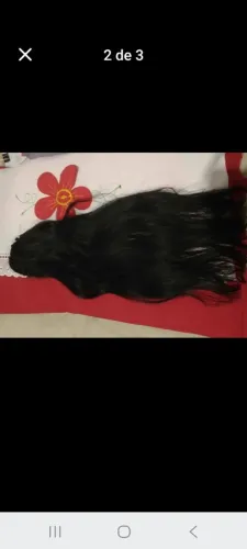 Aplique rabo d cavalo 45cnt na cor.preto