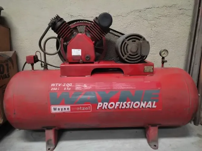Compressor Wayne 5HP 250L 175 PSI Trifásico - Excelente Estado
