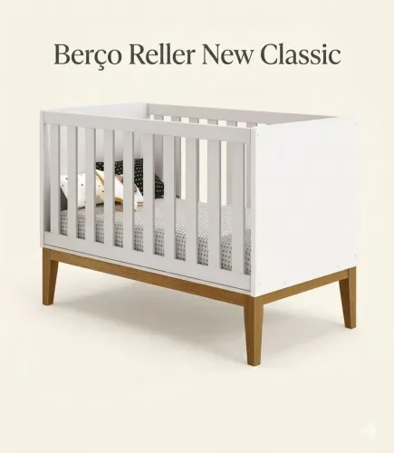 Berço Reller New Classic "vira cama"