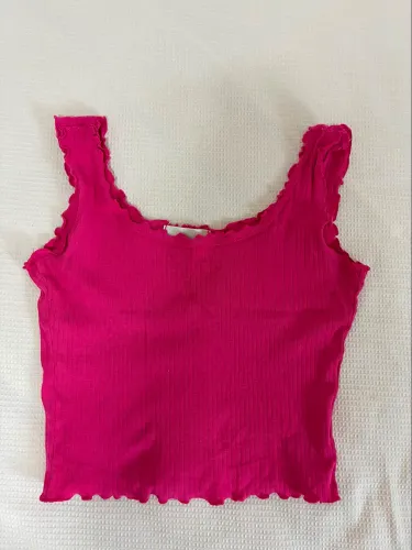 Regata Pink Tam PP Detalhes na Alça