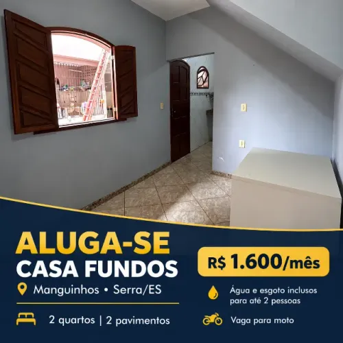 Alugo Casa em Manguinhos 2 Quartos - Casa de fundos não independente [LEIA O ANUNCIO]