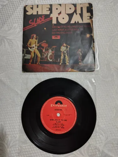 Compacto Slade - She Did It To Me (Polydor, 1975) Vinil 7"