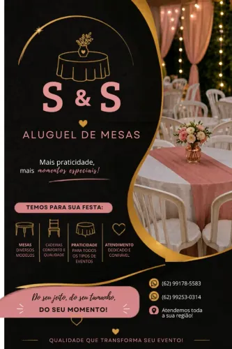 Aluguel de Mesas e Cadeiras 