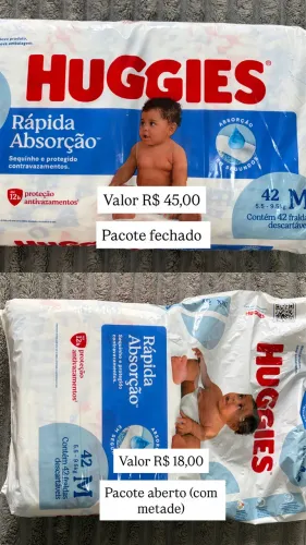 Fralda huggies tamanho M