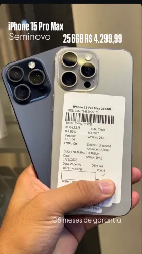 iPhone 15 pro max 