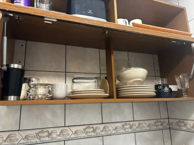 Armário cozinha com espelho