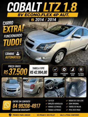 Chevrolet Cobalt LTZ 1.8 8V Econo.flex 4P Aut. 2014