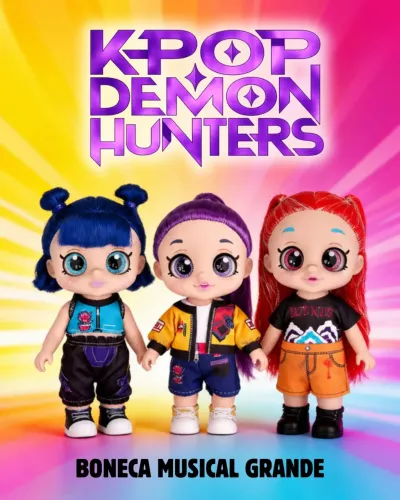 Bonecas grandes importadas Huntrix K-pop guerreiras caçadoras