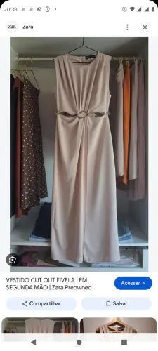 Vestido longo Zaara novo 250