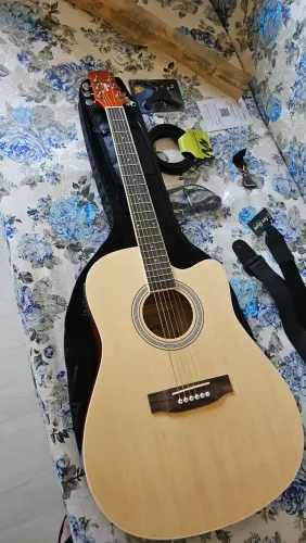 Violão Elétrico Folk Bravo Aço - Mod. TF300 Novíssimo 