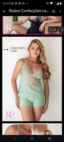 Conjunto e vestido Baby Doll super confortável tamanho dok P ao GG de cores e modelos vari