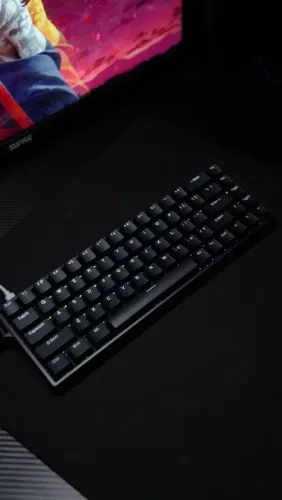 (DESCRIÇÃO) Teclado Magnético Aula Win68HE