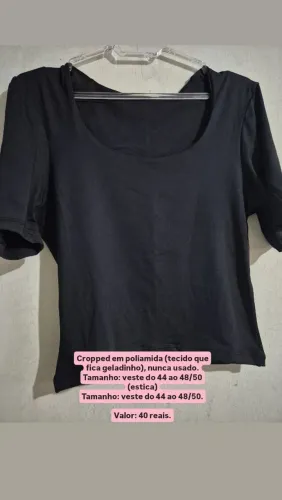 Vendo cropped's em poliamida plus size.