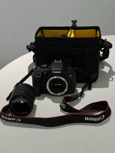  Canon EOS Rebel T6i + Lente 18-55mm IS STM + Tripé + Bolsa Original