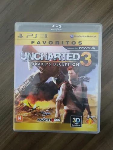 Jogo Uncharted 3 Drake's Deception PS3 midia fisica