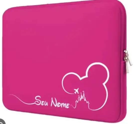 Capa Case Para Notebook Macbook Personalizada Rosa Pink com NOME YASMIN RODRIGUES GRAVADO