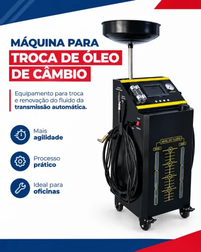 MAQUINA PARA TROCA DE OLEO DE CÂMBIO AUTOMOTIVO